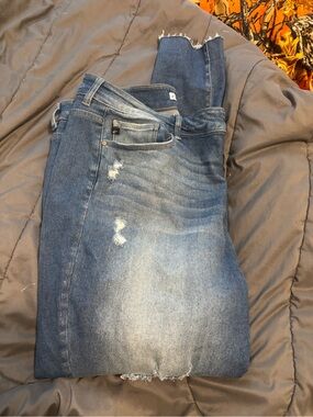 Maurices High-Rise Distressed Blue Women's Jeans